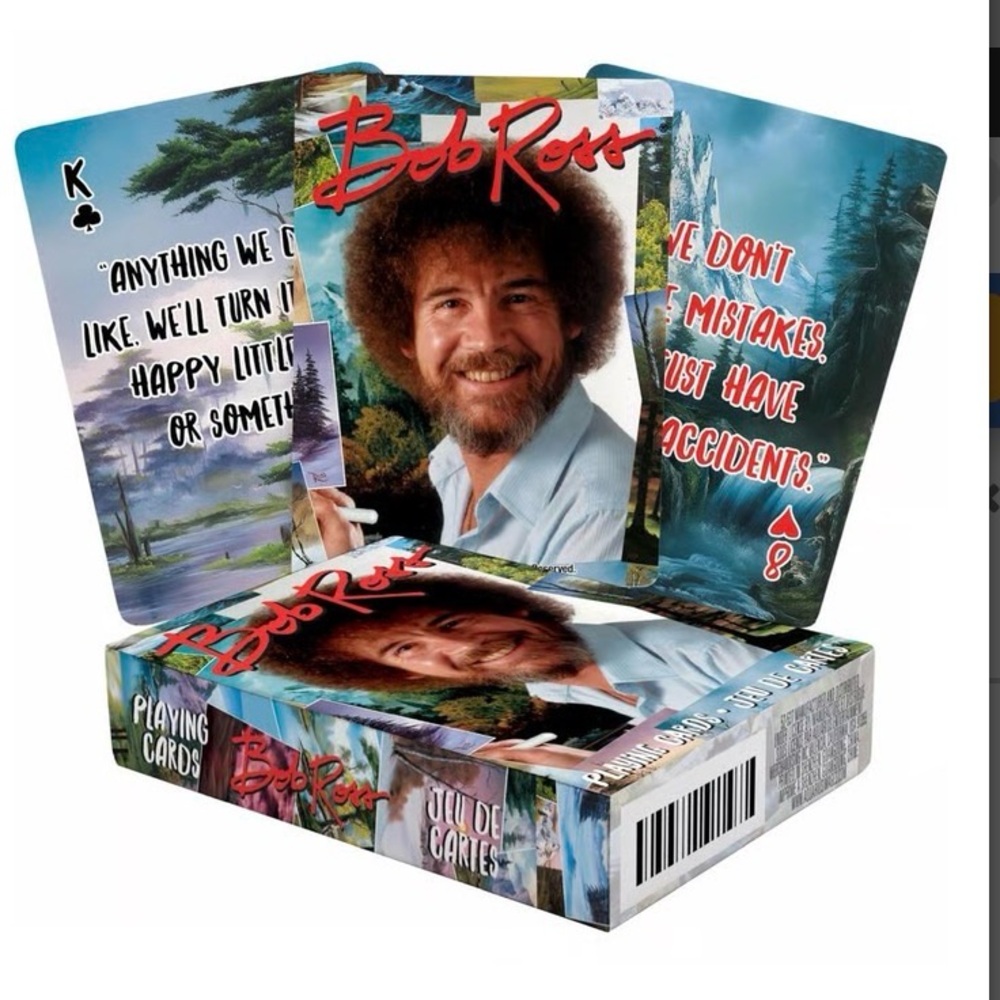 Bob Ross Quotes Playing Cards-🎨Multicolor